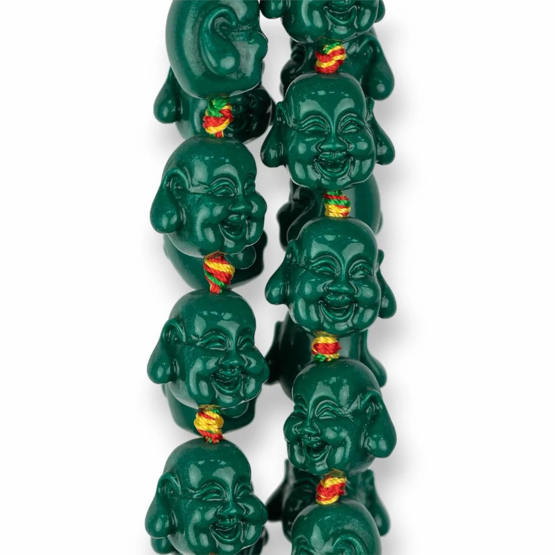 Resina Buddha 18x15mm 20pz Verde-RESINA A FILO | Worldofjewel.com