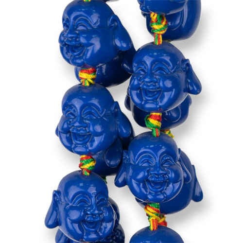 Resina Buddha 20mm 16pz Blu