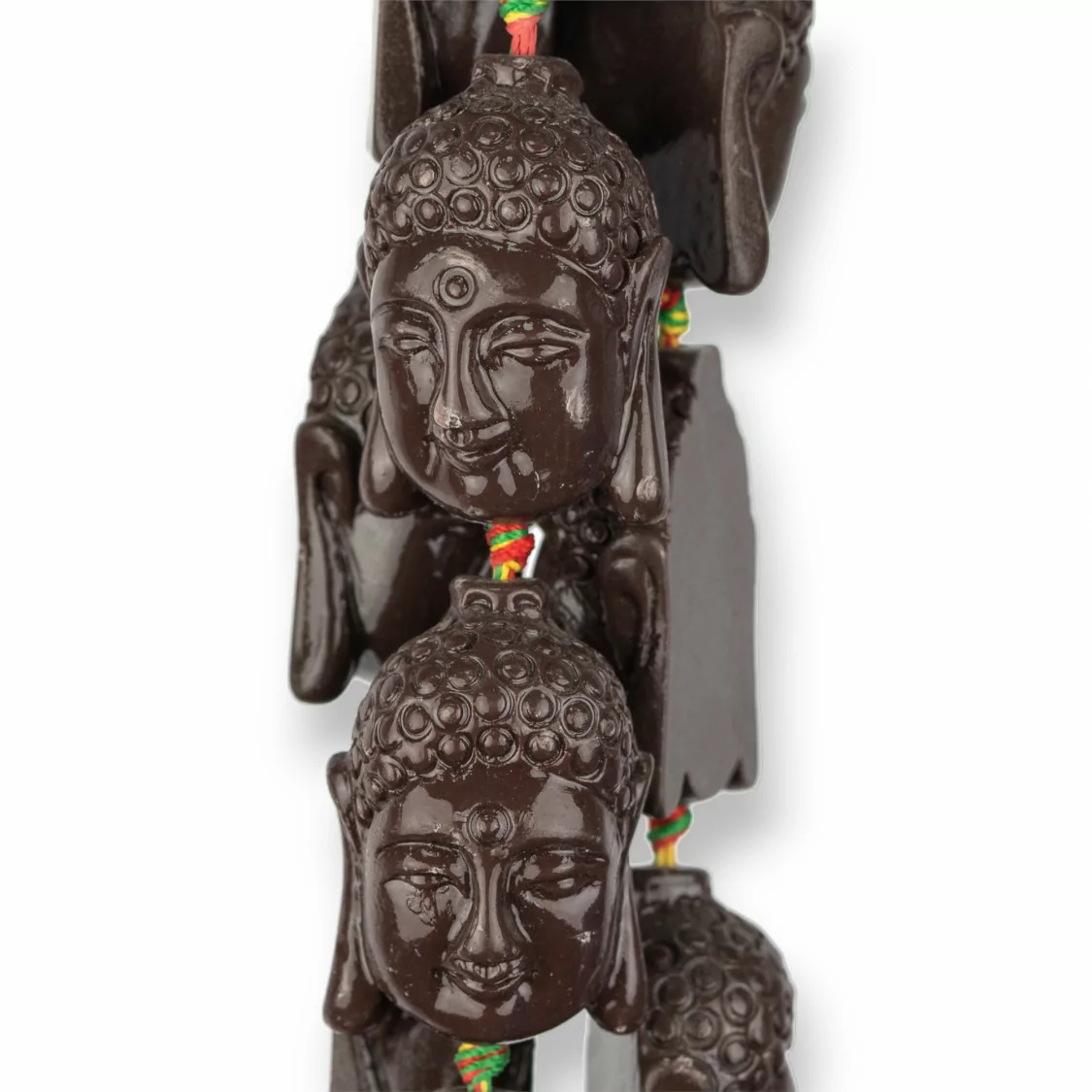 Resina Buddha 25x35mm 10pz Marrone-RESINA A FILO | Worldofjewel.com