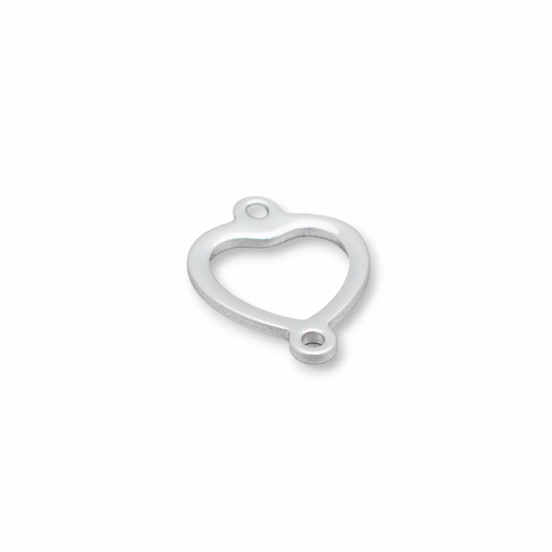 Componente Di Acciaio Cuore Forato 13x19mm 120pz-CONNETTORI LISCI | Worldofjewel.com