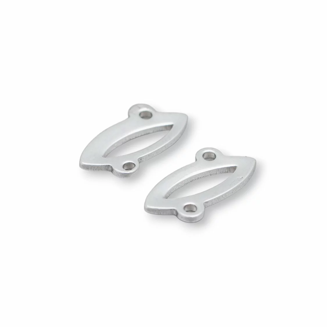 Componente Di Acciaio Foglia Forata 12x17mm 120pz-CONNETTORI LISCI | Worldofjewel.com