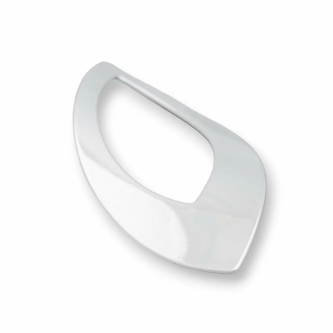 Componente Di Acciaio Foglia Forata Odulato 23x46mm 40pz-CONNETTORI LISCI | Worldofjewel.com