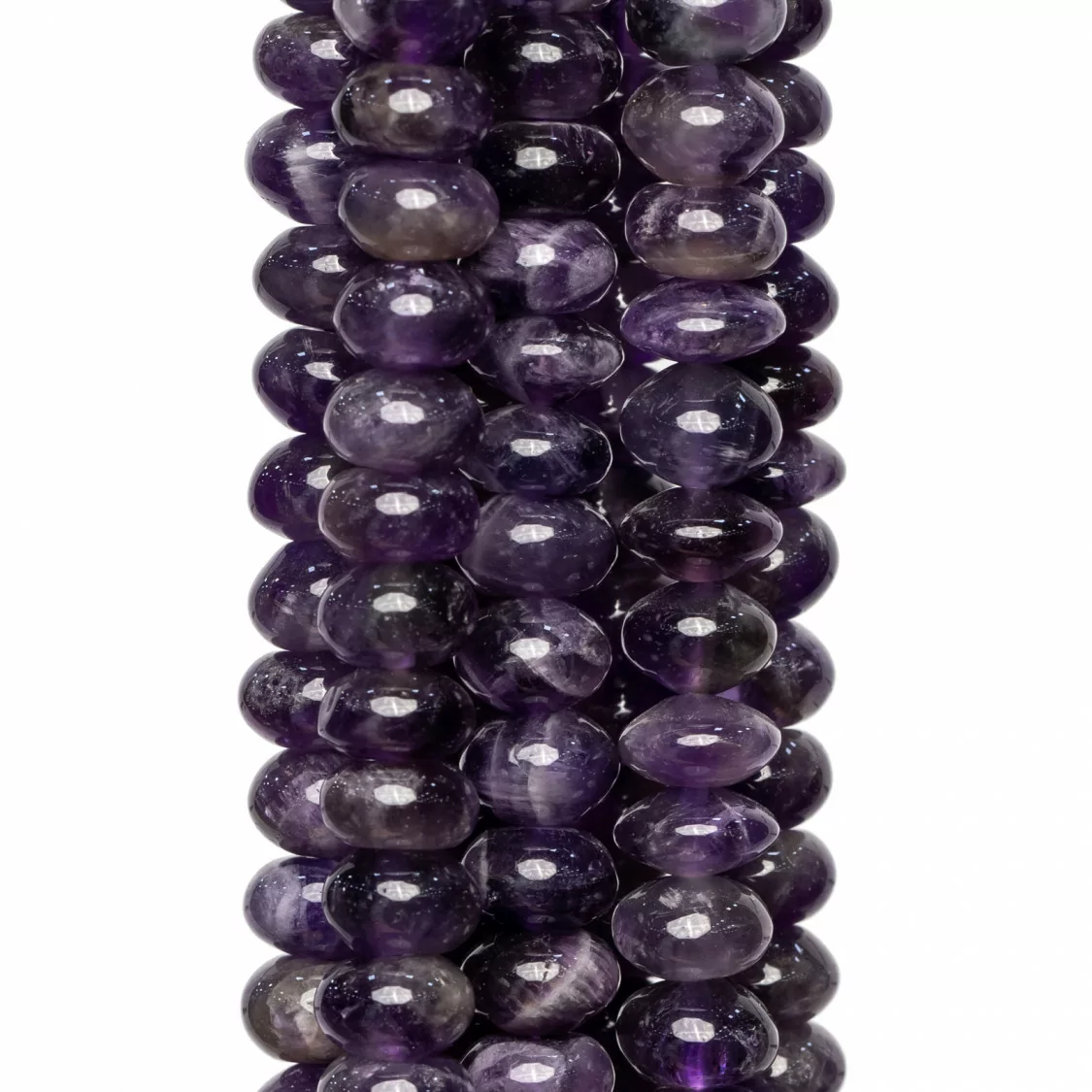 Ametista Rondelle Lisce 8x5mm-AMETISTA CLASSICA | Worldofjewel.com