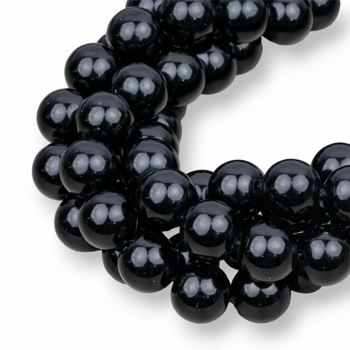 Cristallo Nero Tondo Liscio 10mm-CRISTALLO NERO | Worldofjewel.com