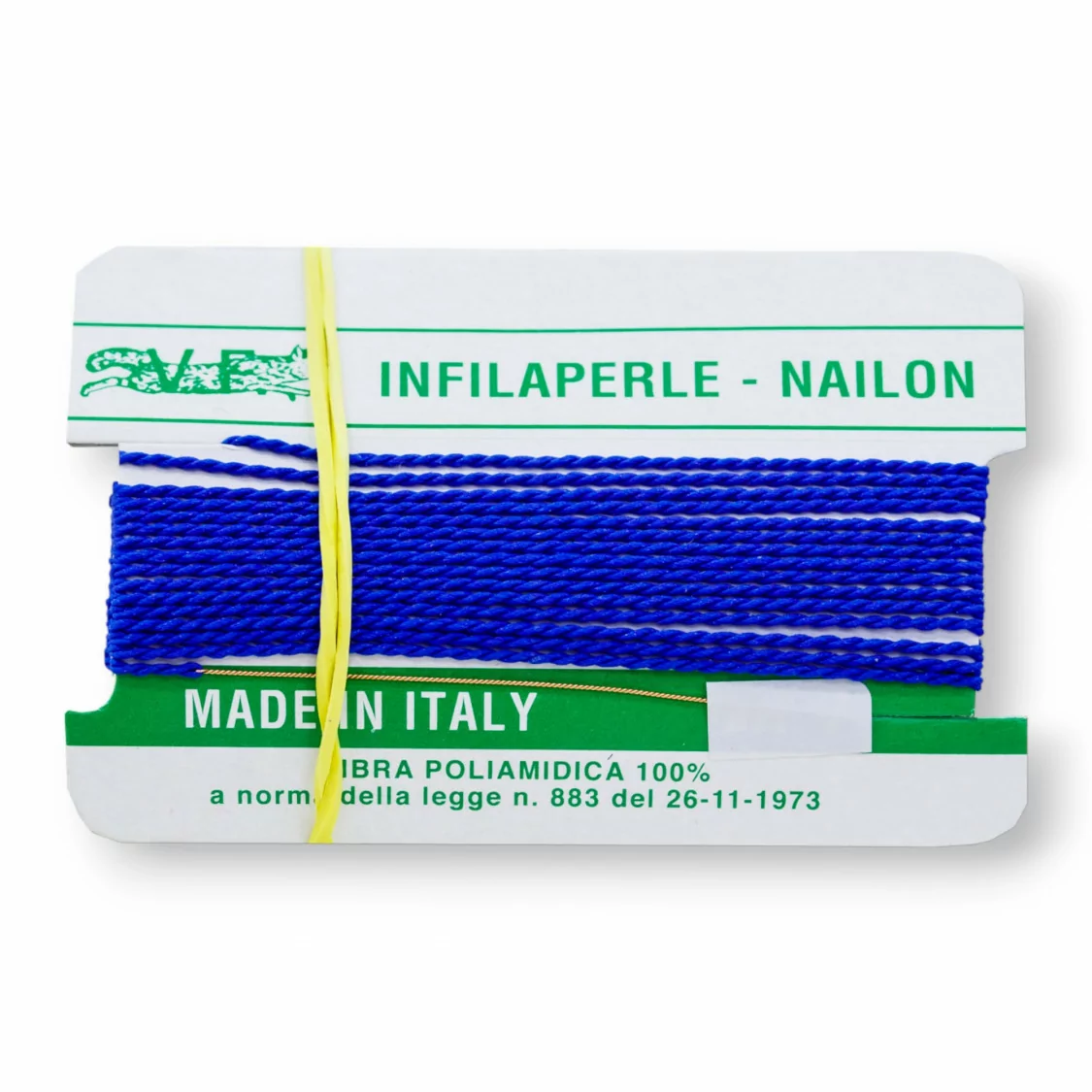 Filo Infilaperle Di Fibra Poliamidica 12pz ART177 Bluette Misura 1-ART 114 NERO | Worldofjewel.com