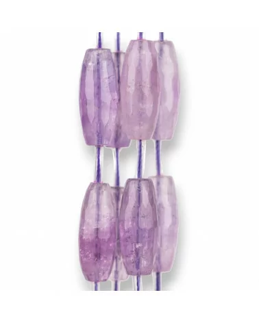 Ametista Lavanda Riso Sfaccettato 10x25mm 12pz-AMETISTA LAVANDA | Worldofjewel.com