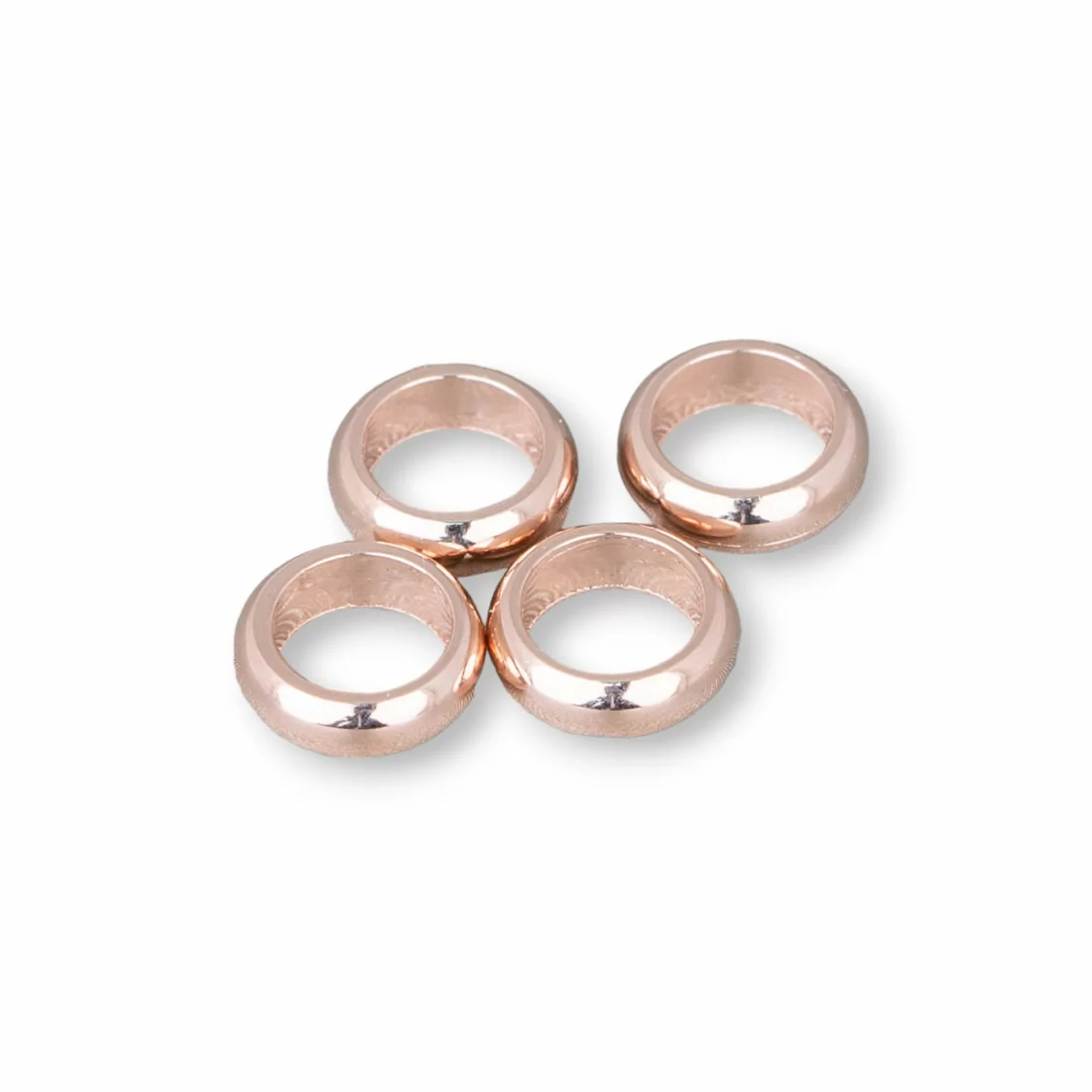 Distanziatore Rondelle Lisce Di Acciaio 7mm Interno 5mm 90pz Oro Rosa-CONNETTORI LISCI | Worldofjewel.com