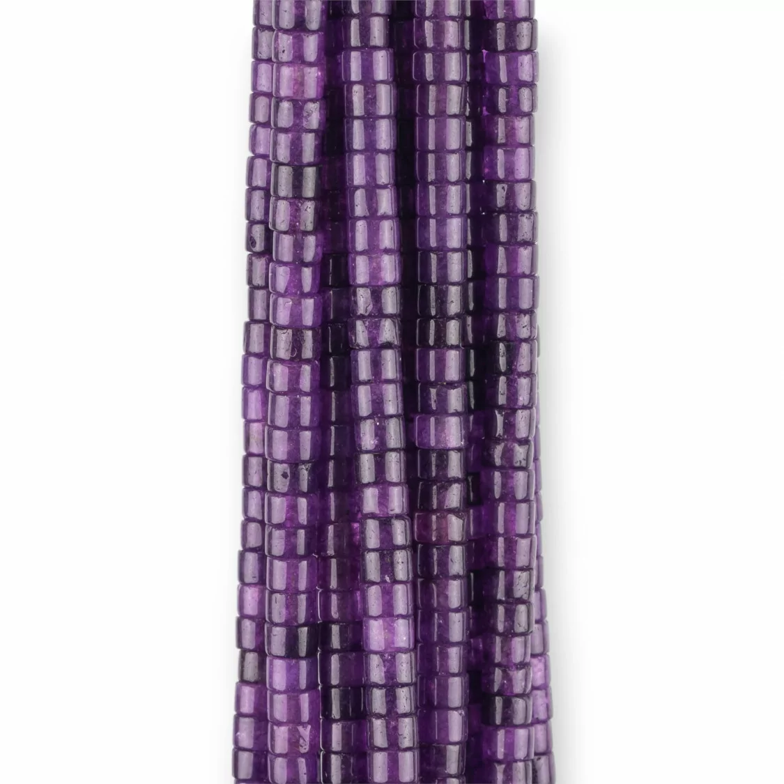 Giada Viola Rondelle Lisce Tubetti 4x2mm-GIADA VIOLA | Worldofjewel.com