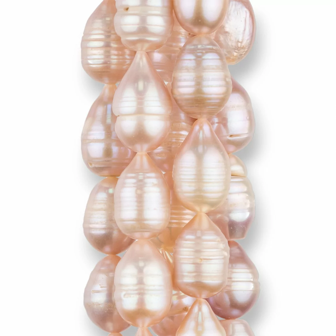 Perle Di Fiume Gocce Rigato 9,0-10mm Lilla-PERLE CHICCHI DI RISO | Worldofjewel.com