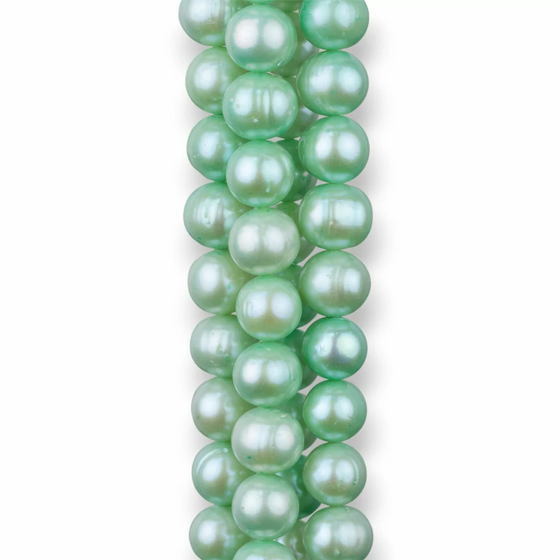 Perle Di Fiume Tondo 10,0-11,0mm A+ Verde-LINEA ALTA | Worldofjewel.com