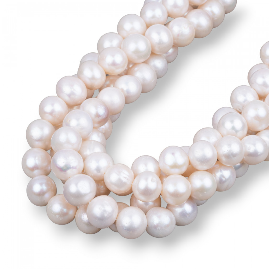 Round River Pearls 12,0-13,0mm A ++ White