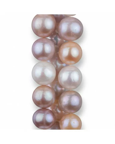 Perle di Fiume Tondo 12,0-13,0mm AA1B Multicolor-LINEA ALTA | Worldofjewel.com