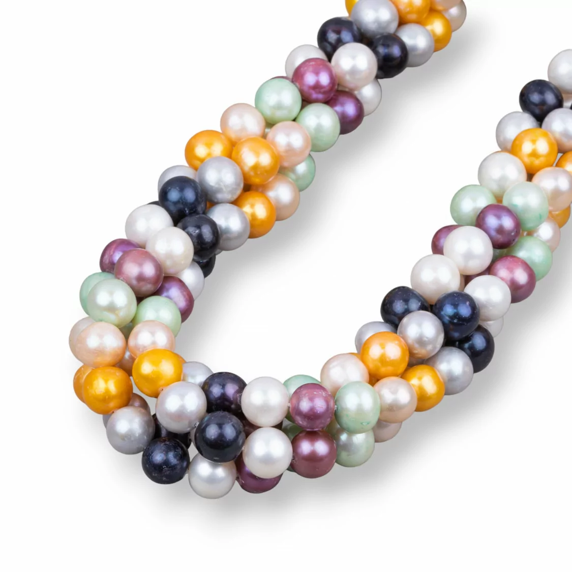 Perle Di Fiume Tondo 8,5-9,0mm A- Multicolor-LINEA ALTA | Worldofjewel.com