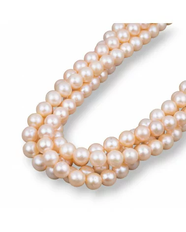 Perle Di Fiume Tondo 8,5-9,5mm AA Rosa-LINEA ALTA | Worldofjewel.com