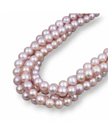 Perle Di Fiume Tondo 8,5-9,5mm AA Lilla-LINEA ALTA | Worldofjewel.com