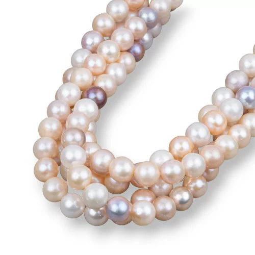 Round River Pearls 9,5-10,0mm AA Πολύχρωμα