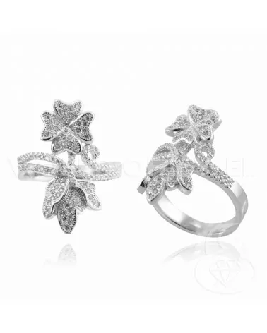 Anello Di Argento 925 Con Zirconi Incastonati Rodiato Mod10 Misura 8-ANELLI DI ARGENTO 925 | Worldofjewel.com