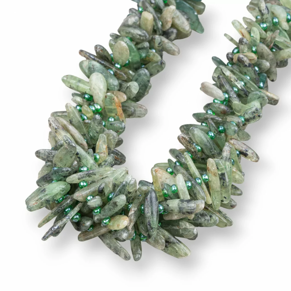 Granato Verde Scuro Frange Sasso Irregolare Burattato 8-20mm-GRANATO | Worldofjewel.com