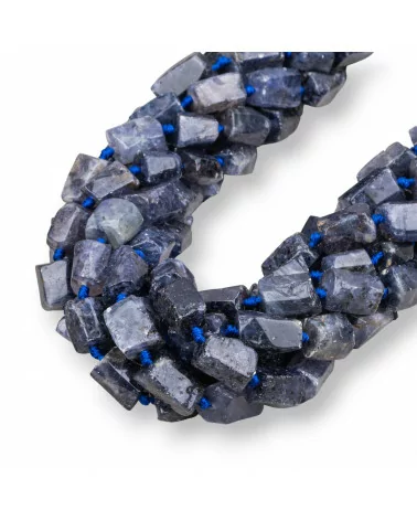 Iolite Scuro Grezzo Cilindro Sasso Irregolare 6-8x9-12mm-IOLITE | Worldofjewel.com