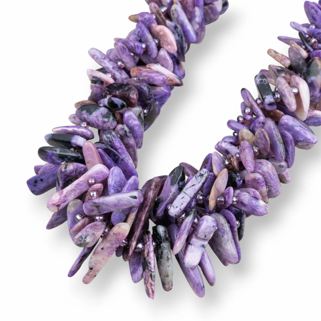 Sugilite Frange Sasso Irregolare Burattato 8-20mm-CHAROITE E SUGILITE | Worldofjewel.com