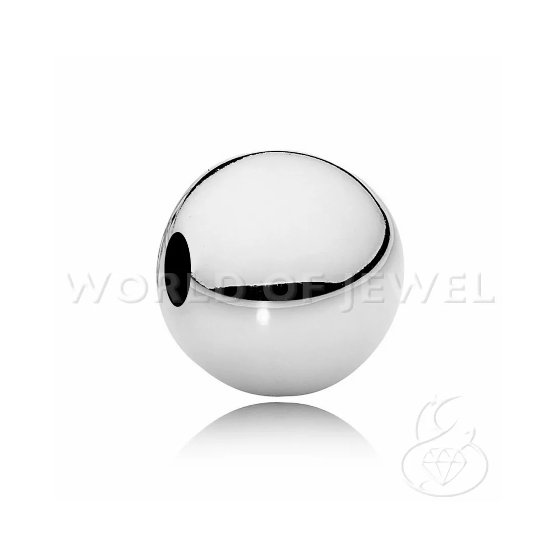 Distanziatore Palline Di Ottone Lucide 4mm 750pz Rodiato-PALLINE LISCE | Worldofjewel.com