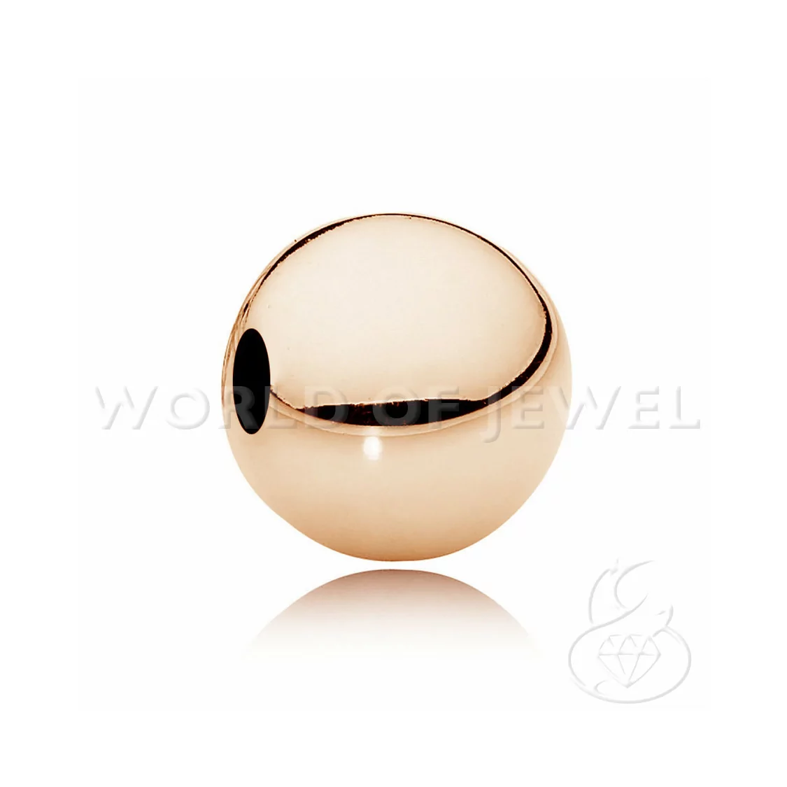 Distanziatore Palline Di Ottone Lucide 12mm 46pz Oro Rosa-PALLINE LISCE | Worldofjewel.com