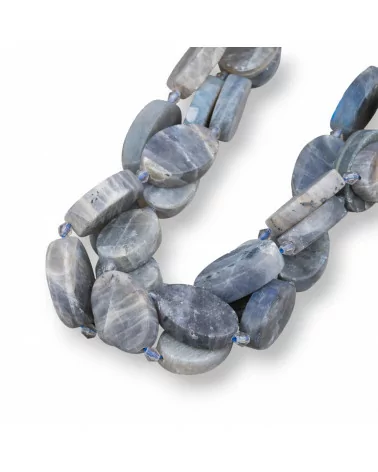 Labradorite Grigio Ovale Piatto Satinato (Matte) 10-18mm-LABRADORITE GRIGIO | Worldofjewel.com