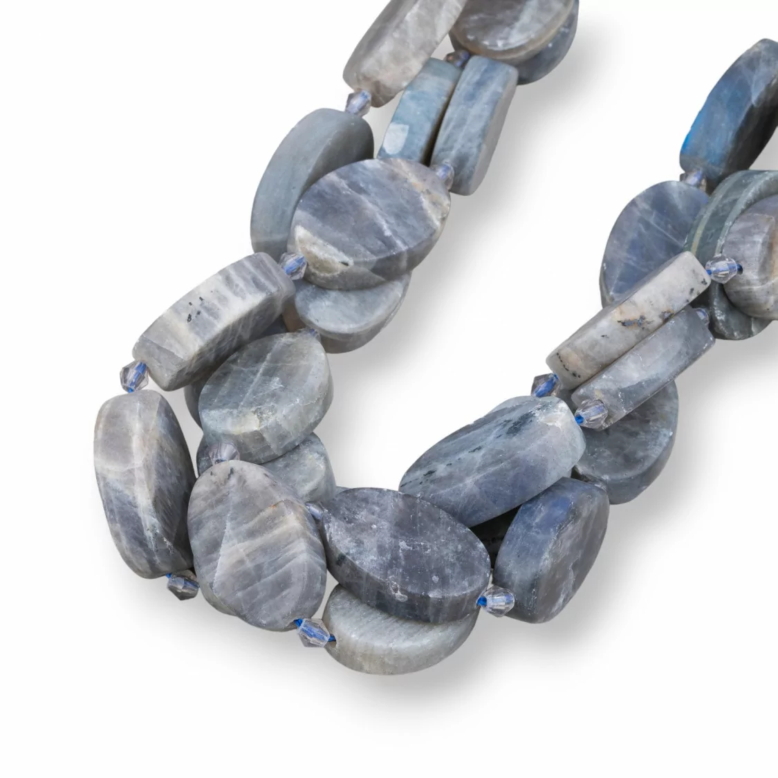 Labradorite Grigio Ovale Piatto Satinato (Matte) 16x24mm-LABRADORITE GRIGIO | Worldofjewel.com