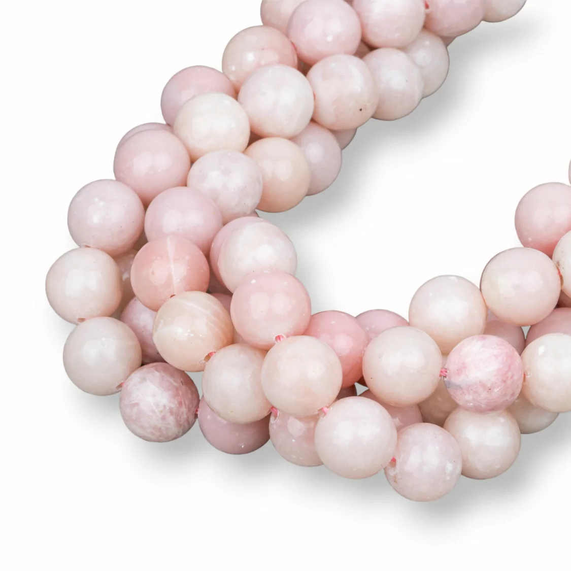 Opale Rosa Chiaro Tondo Liscio 10mm-OPALE ROSA | Worldofjewel.com