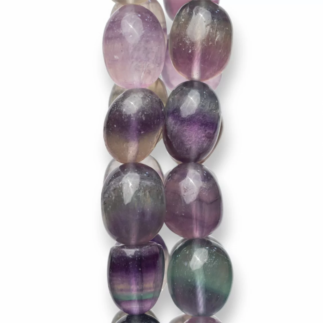 Fluorite Viola Sasso Burattato 11-13mm-FLUORITE VIOLA | Worldofjewel.com