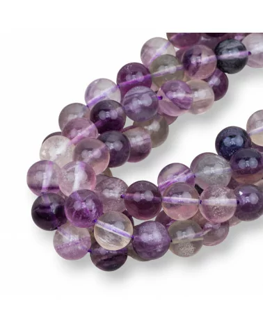 Fluorite Viola Tondo Liscio 14mm-FLUORITE VIOLA | Worldofjewel.com