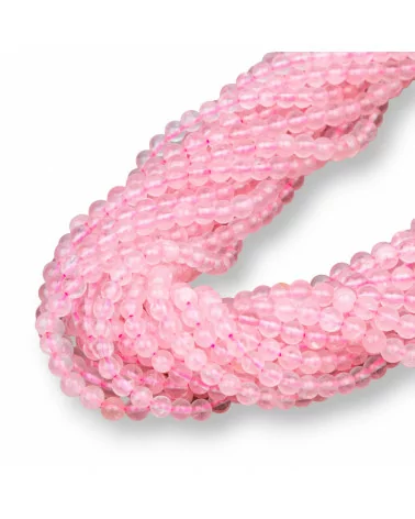 Quarzo Rosa Tondo Liscio 3mm-QUARZO ROSA | Worldofjewel.com