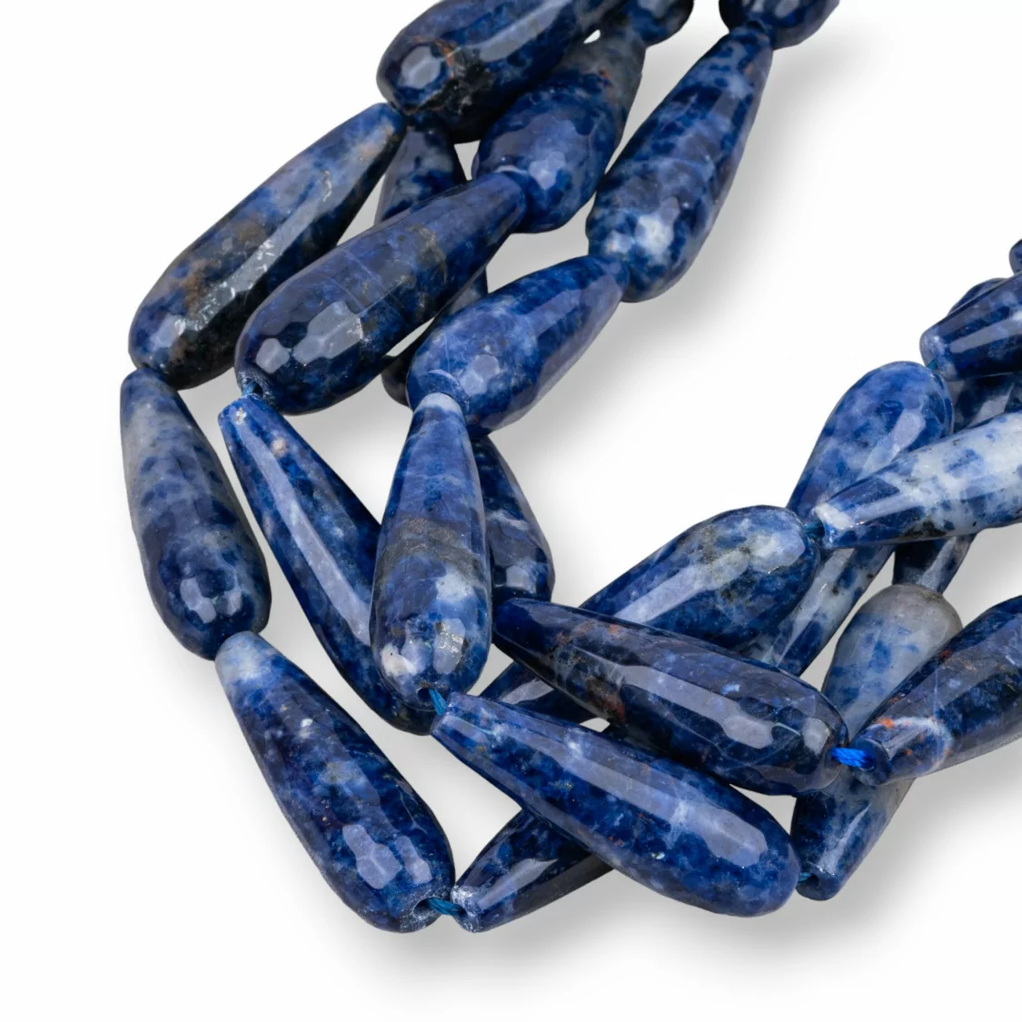 Sodalite Gocce Briolette Sfaccettate 10x30mm-SODALITE | Worldofjewel.com