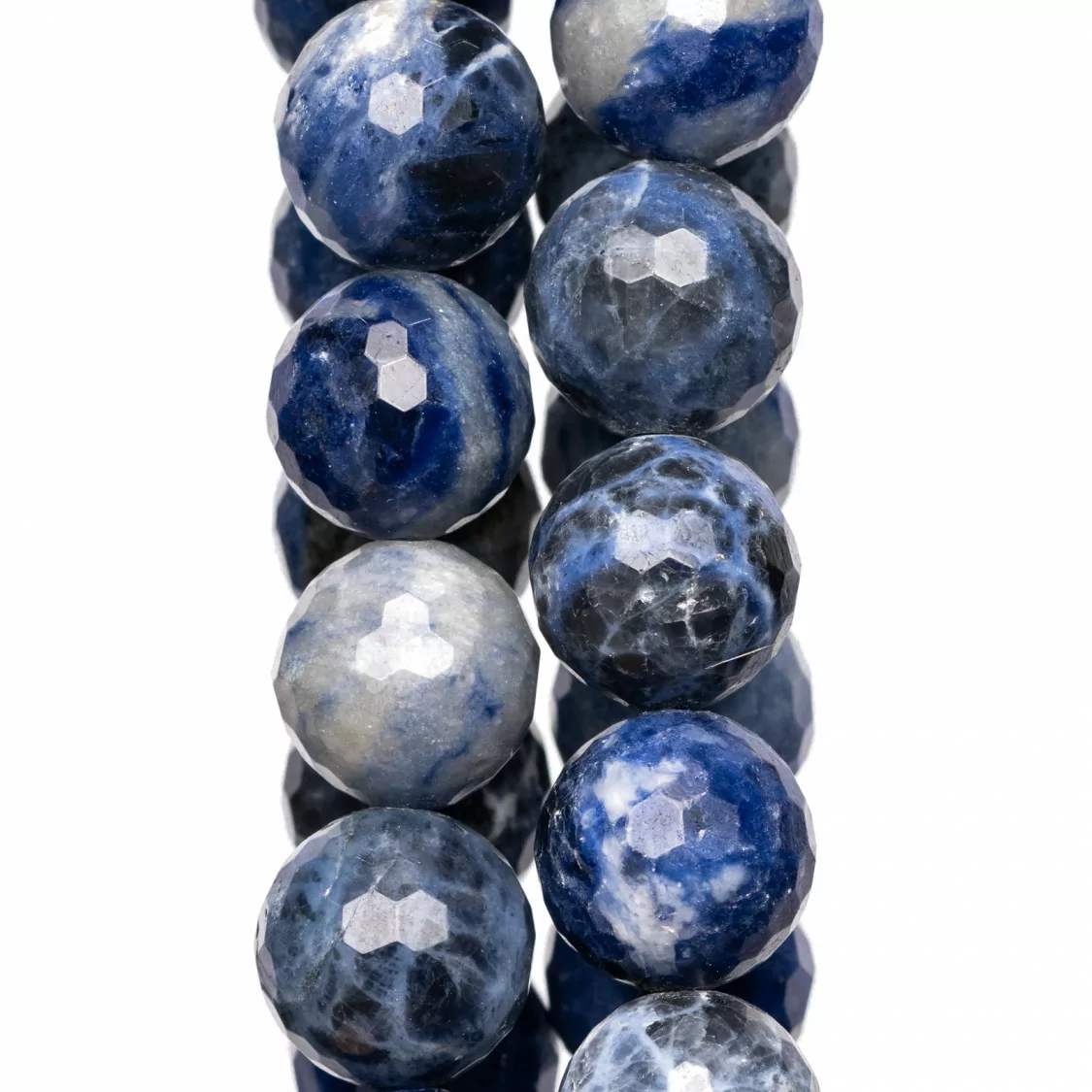 Sodalite Perlina Tonda Sfaccettata 18mm Chiaro-SODALITE | Worldofjewel.com