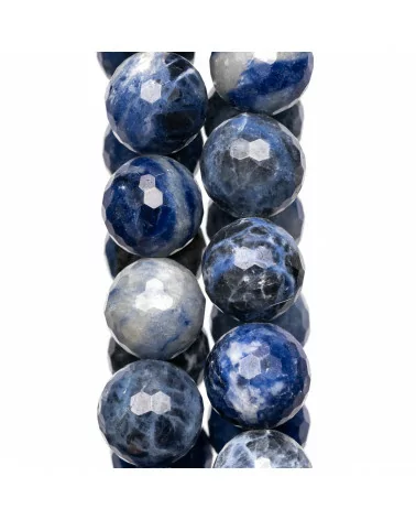 Sodalite Perlina Tonda Sfaccettata 18mm Chiaro-SODALITE | Worldofjewel.com