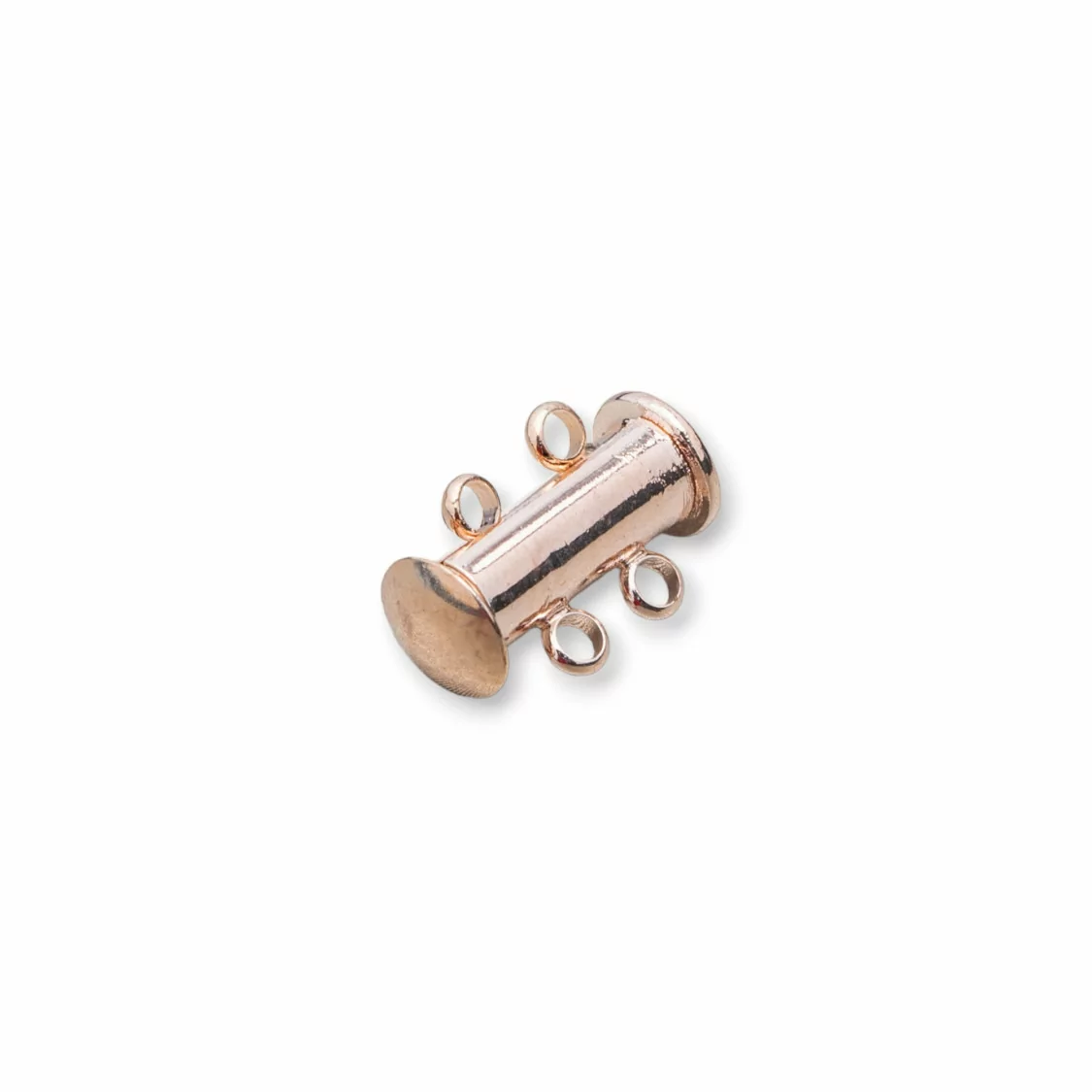 Chiusura di Ottone A Baionetta Con Calamita 2 Fili 14mm 40pz Oro Rosa Light-CHIUSURE DI OTTONE E BRONZO | Worldofjewel.com