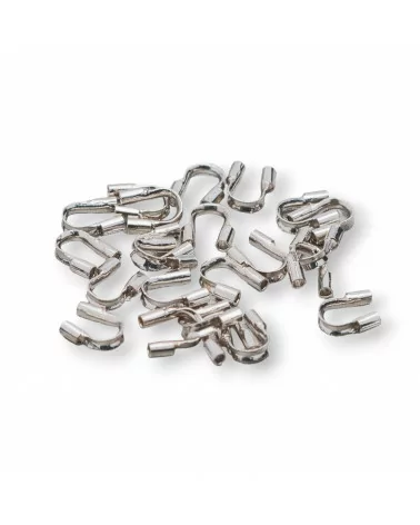 Salvafilo Di Ottone 4x5mm 50gr 1600pz Rodiato-SALVAFILO | Worldofjewel.com