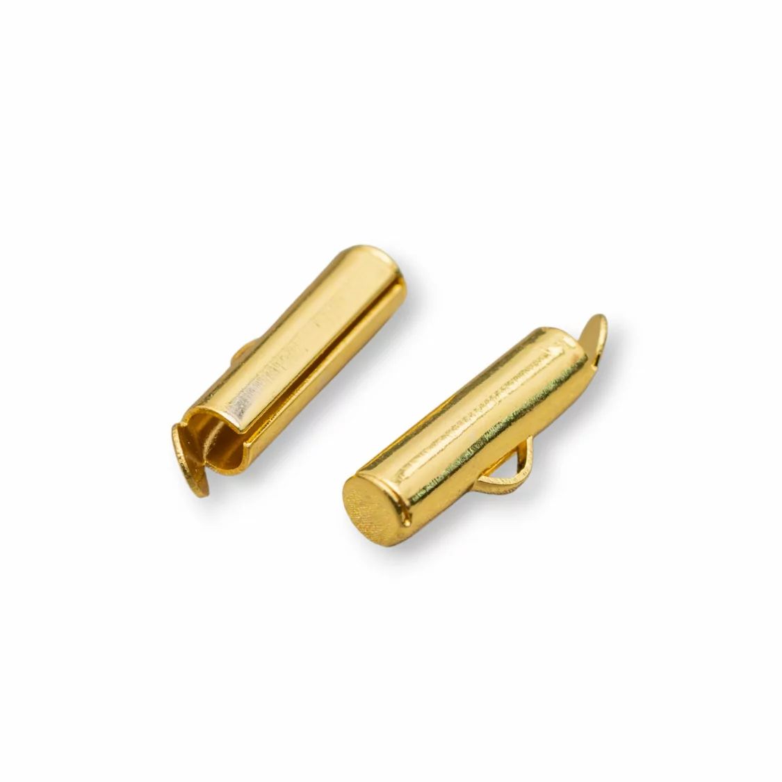 Terminale Di Ottone A Barretta Per catene A Pallina 20x4mm 100gr 115pz Dorato-TERMINALI A BARRETTA | Worldofjewel.com