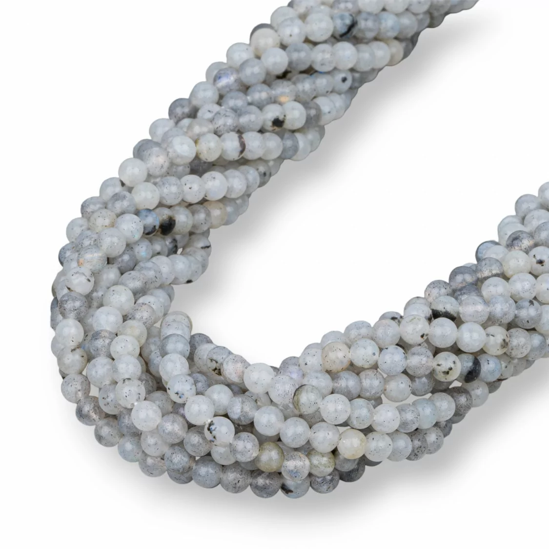 Labradorite Bianco Tondo Liscio 4mm-LABRADORITE BIANCO | Worldofjewel.com