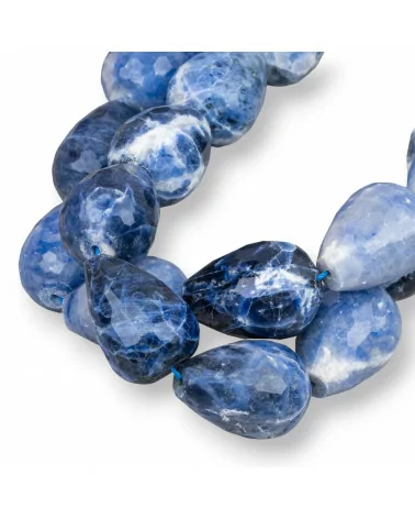 Sodalite Gocce Briolette Sfaccettate 20x30mm-SODALITE | Worldofjewel.com