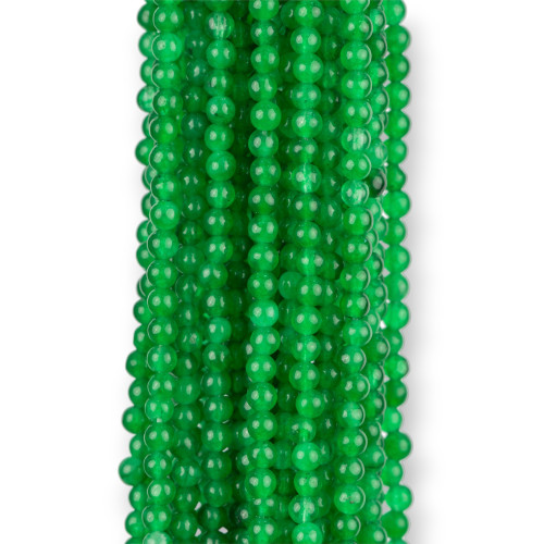 Emeraldite Jade Στρογγυλό Λείο 03mm Διαφανές