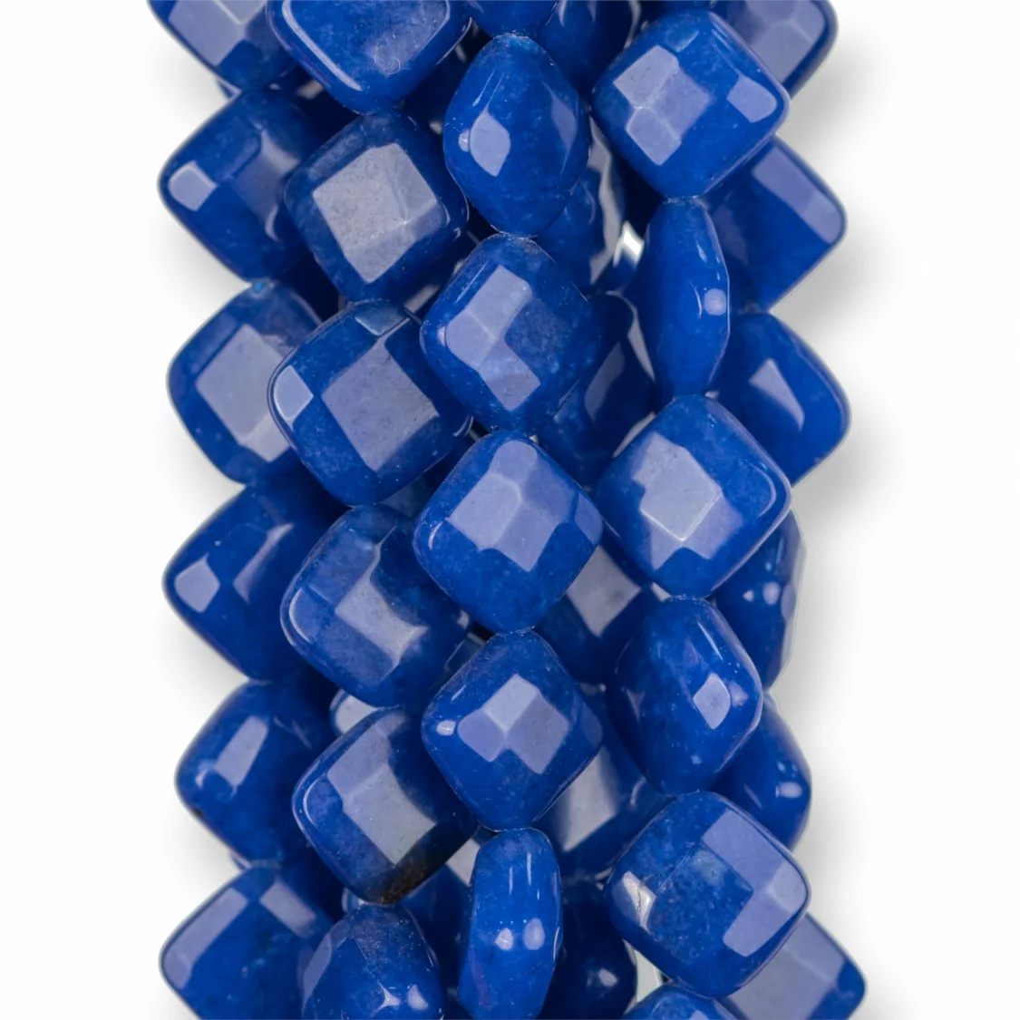 Giada Blu Lapis Rombo Piatto Sfaccettato 10mm-GIADA BLU | Worldofjewel.com