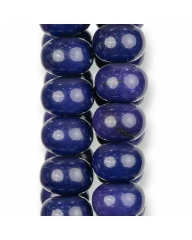 Giada Blu Lapis Rondelle Lisce 20x15mm Violaceo-GIADA BLU | Worldofjewel.com