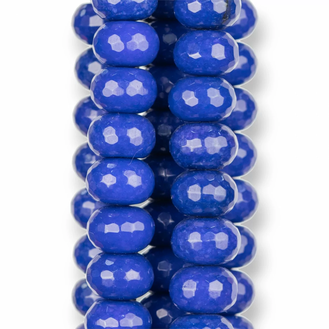 Giada Blu Lapis Rondelle Sfaccettate 16x12mm Violaceo-GIADA BLU | Worldofjewel.com