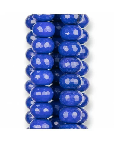 Giada Blu Lapis Rondelle Sfaccettate 16x12mm Violaceo-GIADA BLU | Worldofjewel.com