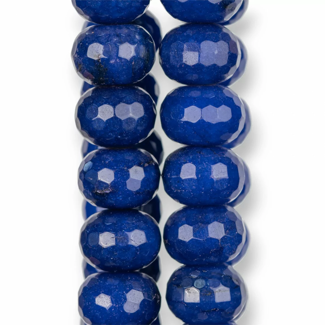 Giada Blu Lapis Rondelle Sfaccettate 18x13mm-GIADA BLU | Worldofjewel.com