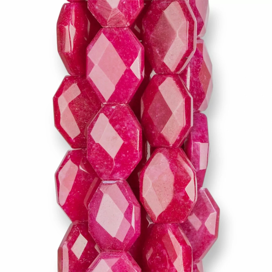 Giada Rubellite Irregolare Piatto Sfaccettato 15x20mm Chiaro-GIADA RUBELLITE | Worldofjewel.com