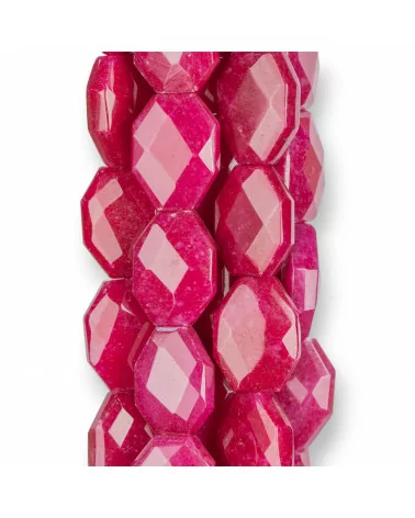 Giada Rubellite Irregolare Piatto Sfaccettato 15x20mm Chiaro-GIADA RUBELLITE | Worldofjewel.com