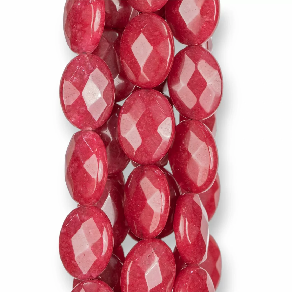 Giada Rubellite Ovale Piatto Sfaccettato 10x14mm-GIADA RUBELLITE | Worldofjewel.com