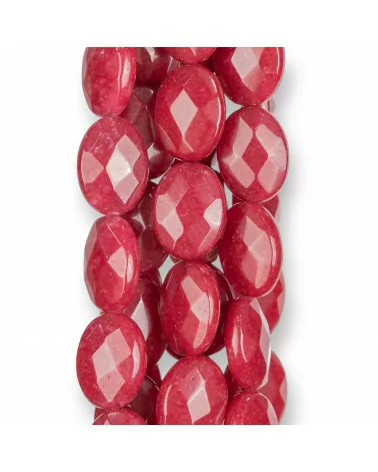 Giada Rubellite Ovale Piatto Sfaccettato 12x16mm-GIADA RUBELLITE | Worldofjewel.com